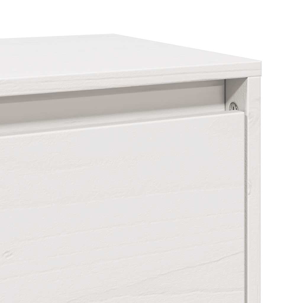 Veggskap hvit 100x30x35 cm heltre furu