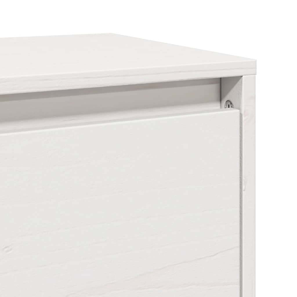Veggskap 2 stk hvit 100x30x35 cm heltre furu