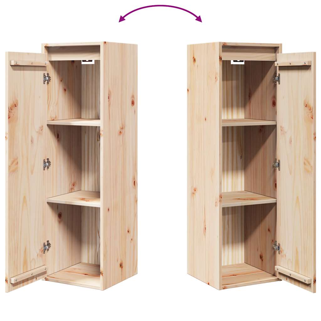 Veggskap 30x30x100 cm heltre furu vidaXL