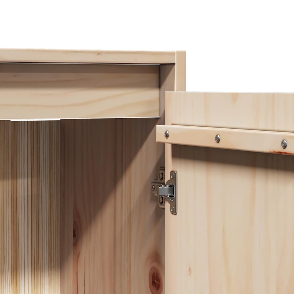 Veggskap 30x30x100 cm heltre furu vidaXL