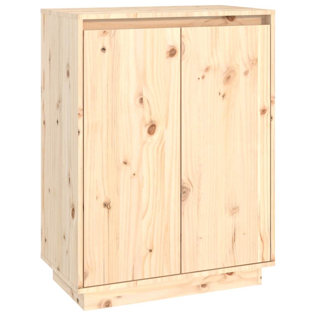 Skoskap 60x35x80 cm heltre furu vidaXL