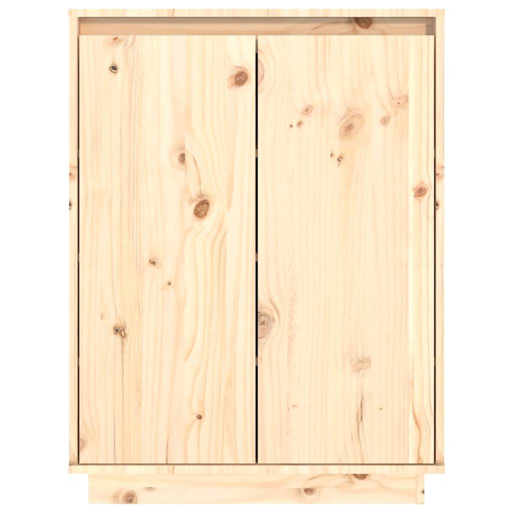 Skoskap 60x35x80 cm heltre furu vidaXL
