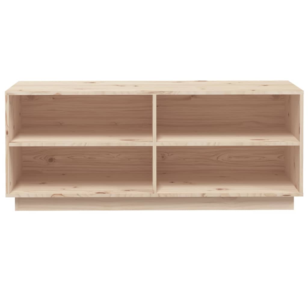Skohylle 110x34x45 cm heltre furu