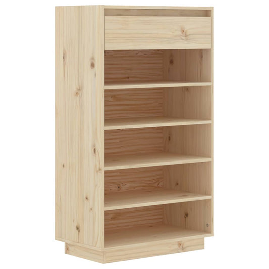 Skoskap 60x34x105 cm heltre furu
