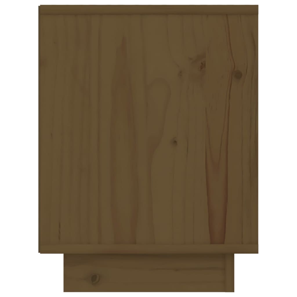 Nattbord honningbrun 40x30x40 cm heltre furu