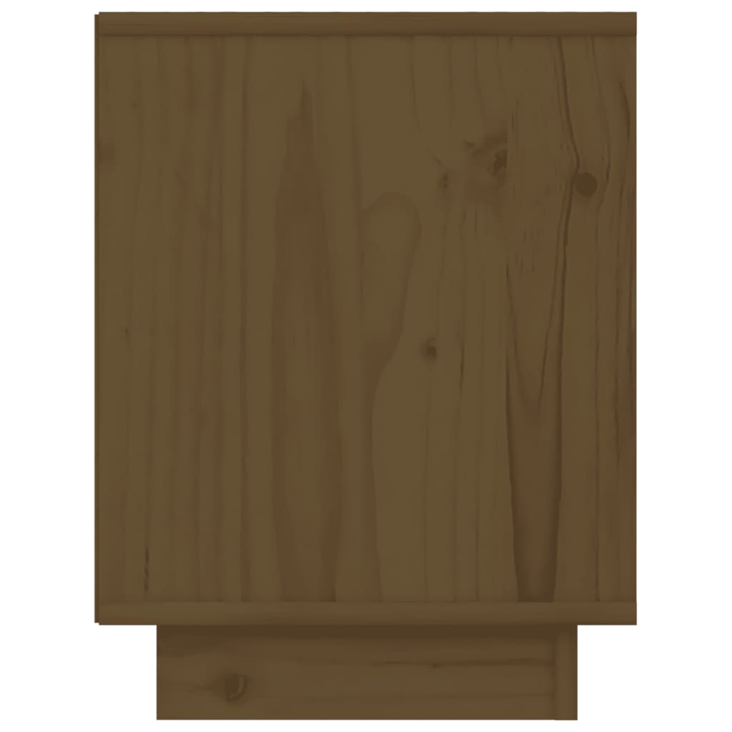 Nattbord 2 stk honningbrun 40x30x40 cm heltre furu