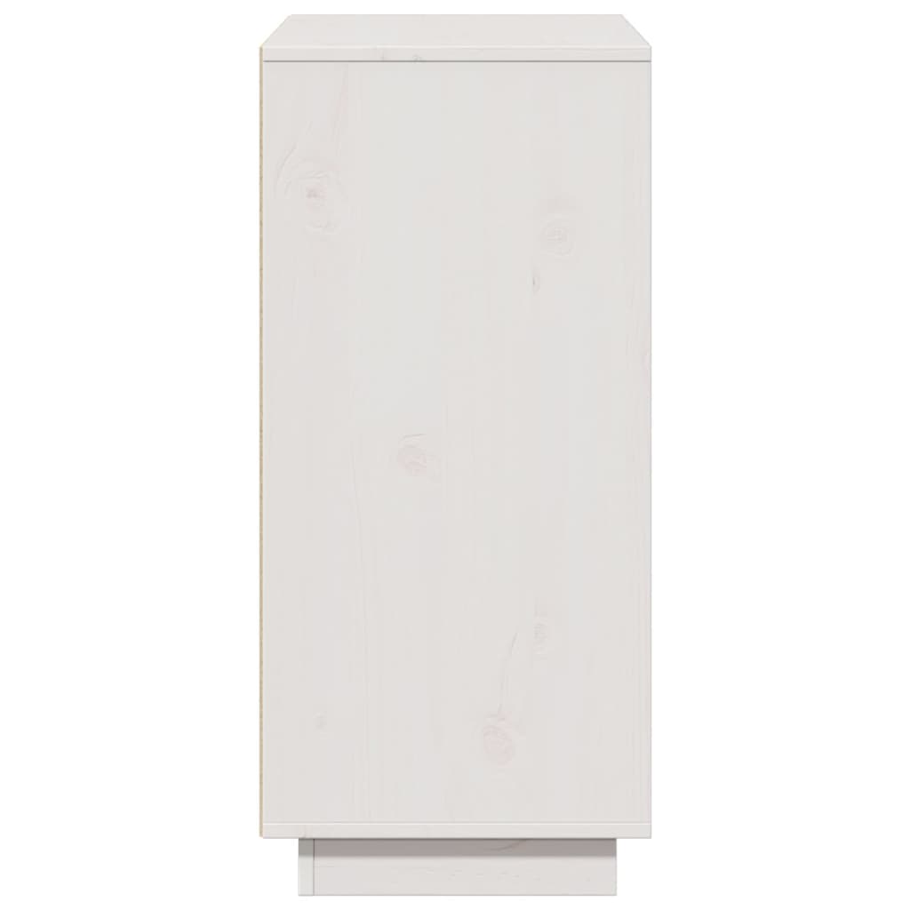 Skjenk hvit 60x34x75 cm heltre furu