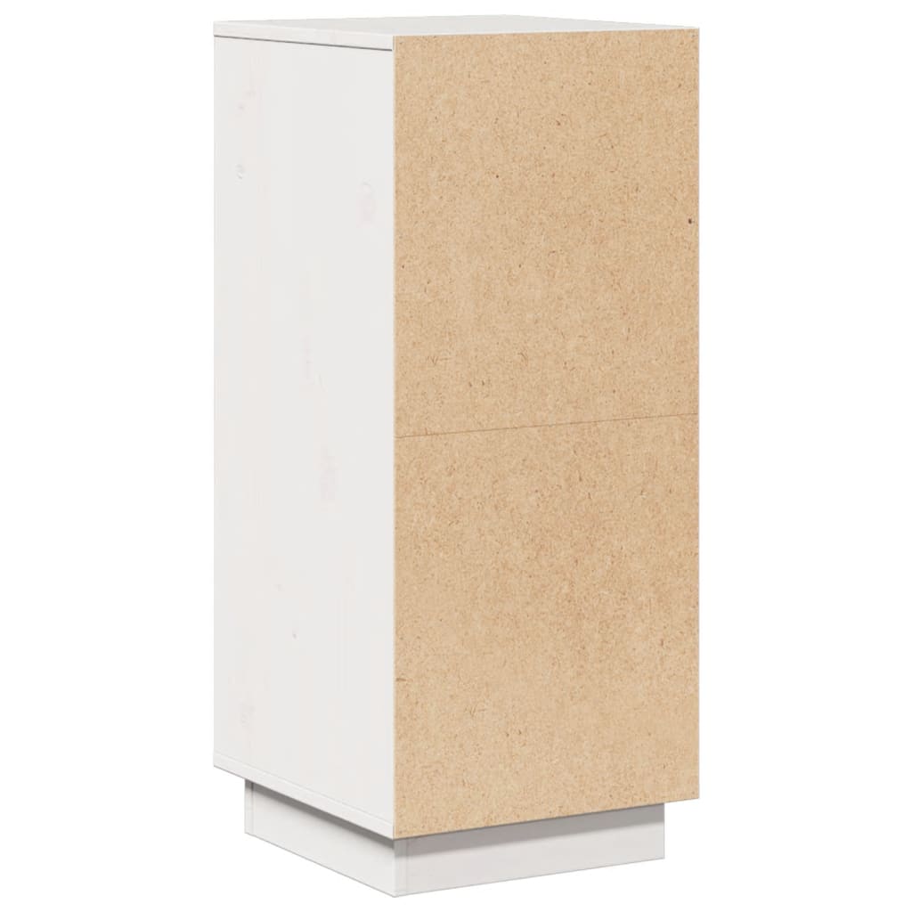Skjenker 2 stk hvit 31,5x34x75 cm heltre furu