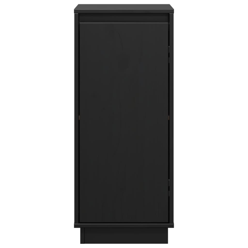 Skjenker 2 stk svart 31,5x34x75 cm heltre furu