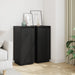 Skjenker 2 stk svart 31,5x34x75 cm heltre furu