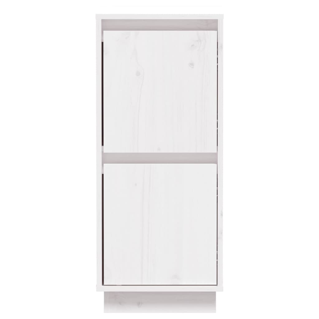 Skjenk hvit 31,5x34x75 cm heltre furu
