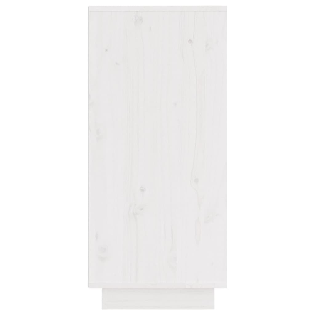 Skjenk hvit 31,5x34x75 cm heltre furu