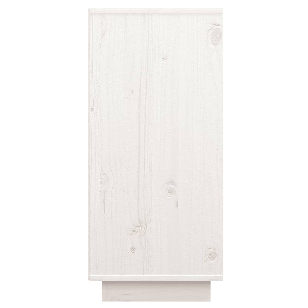 Skjenk hvit 60x34x75 cm heltre furu
