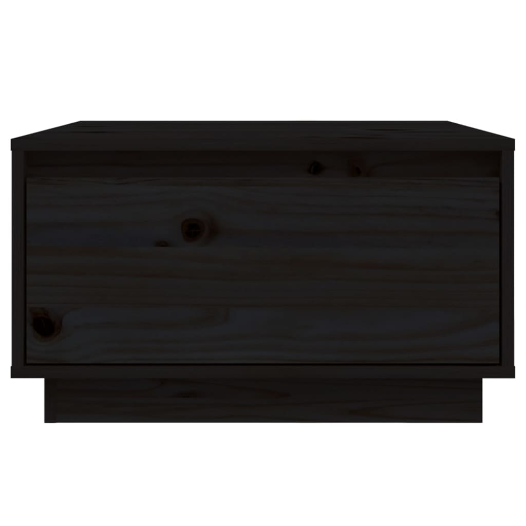 Salongbord svart 55x56x32 cm heltre furu