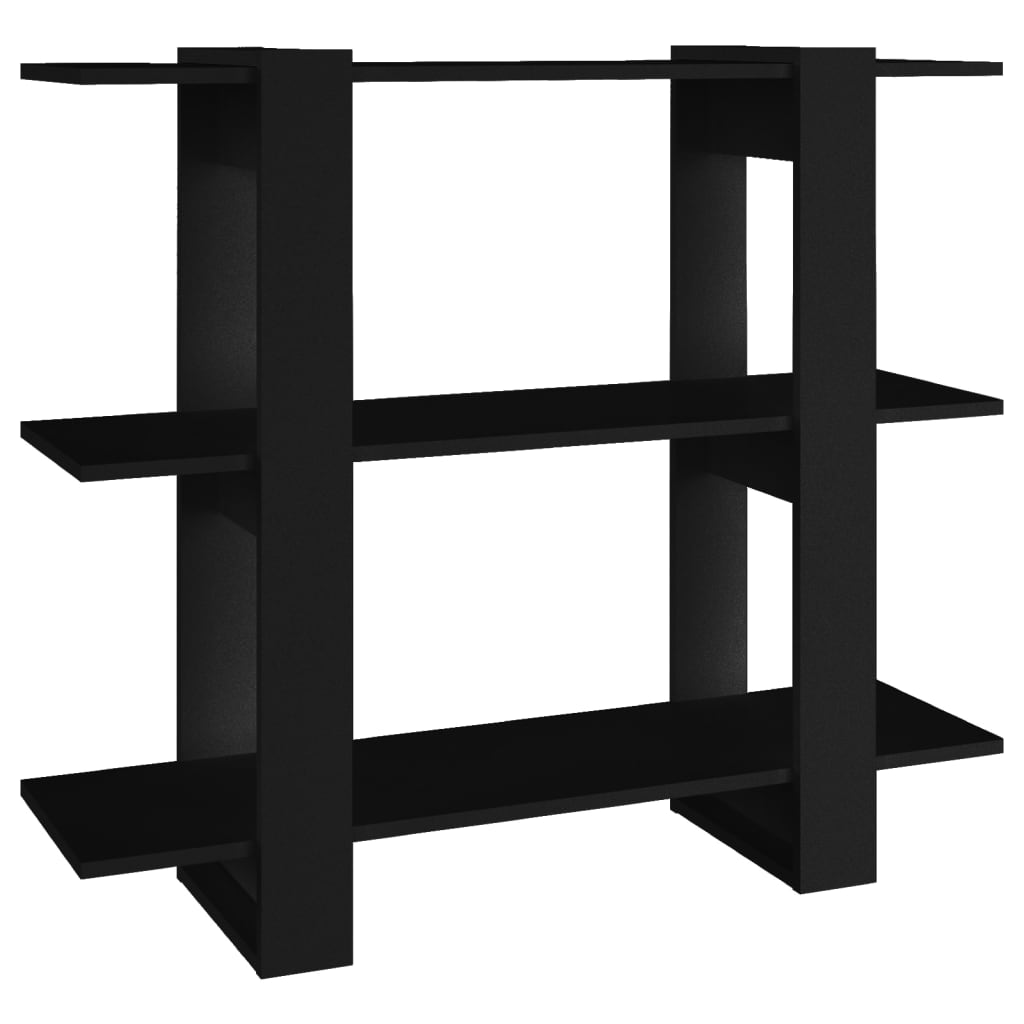 Bokhylle/romdeler svart 100x30x87 cm vidaXL