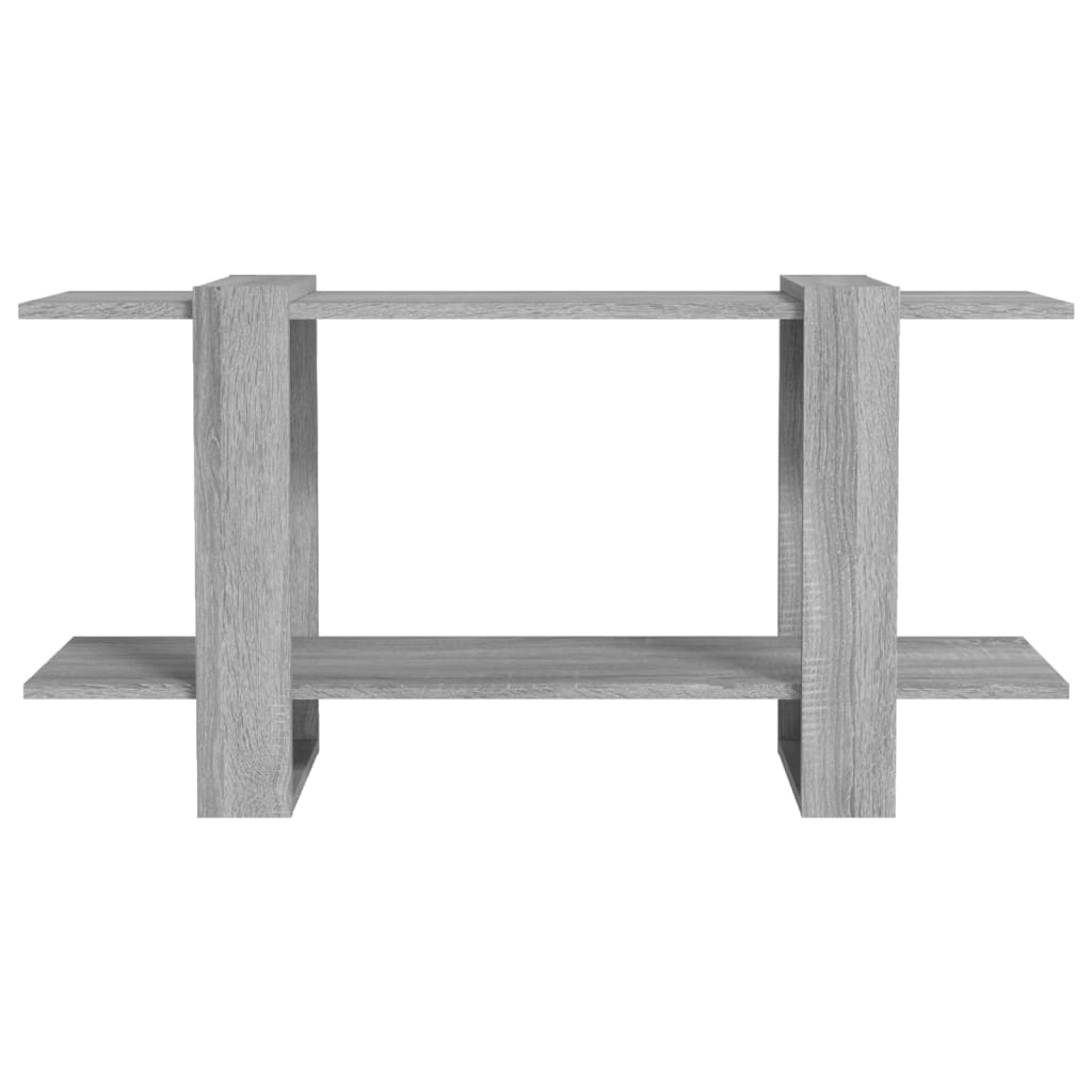 Bokhylle grå sonoma 100x30x51 cm konstruert tre