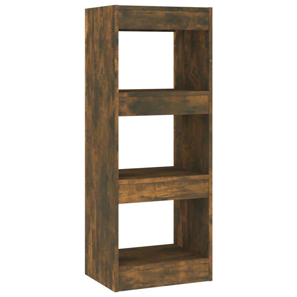 Bokhylle/romdeler røkt eik 40x30x103 cm konstruert tre