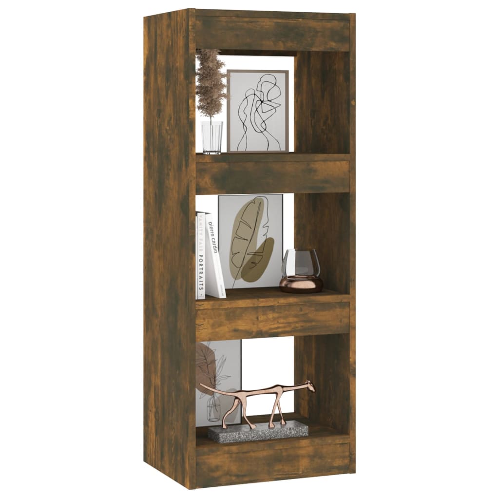 Bokhylle/romdeler røkt eik 40x30x103 cm konstruert tre