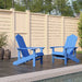 Adirondack hagestoler 2 stk HDPE marineblå vidaXL
