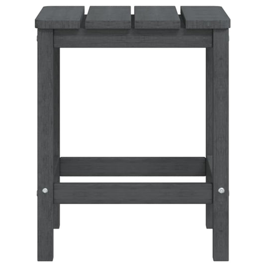 Adirondack hagestoler med bord HDPE antrasitt vidaXL