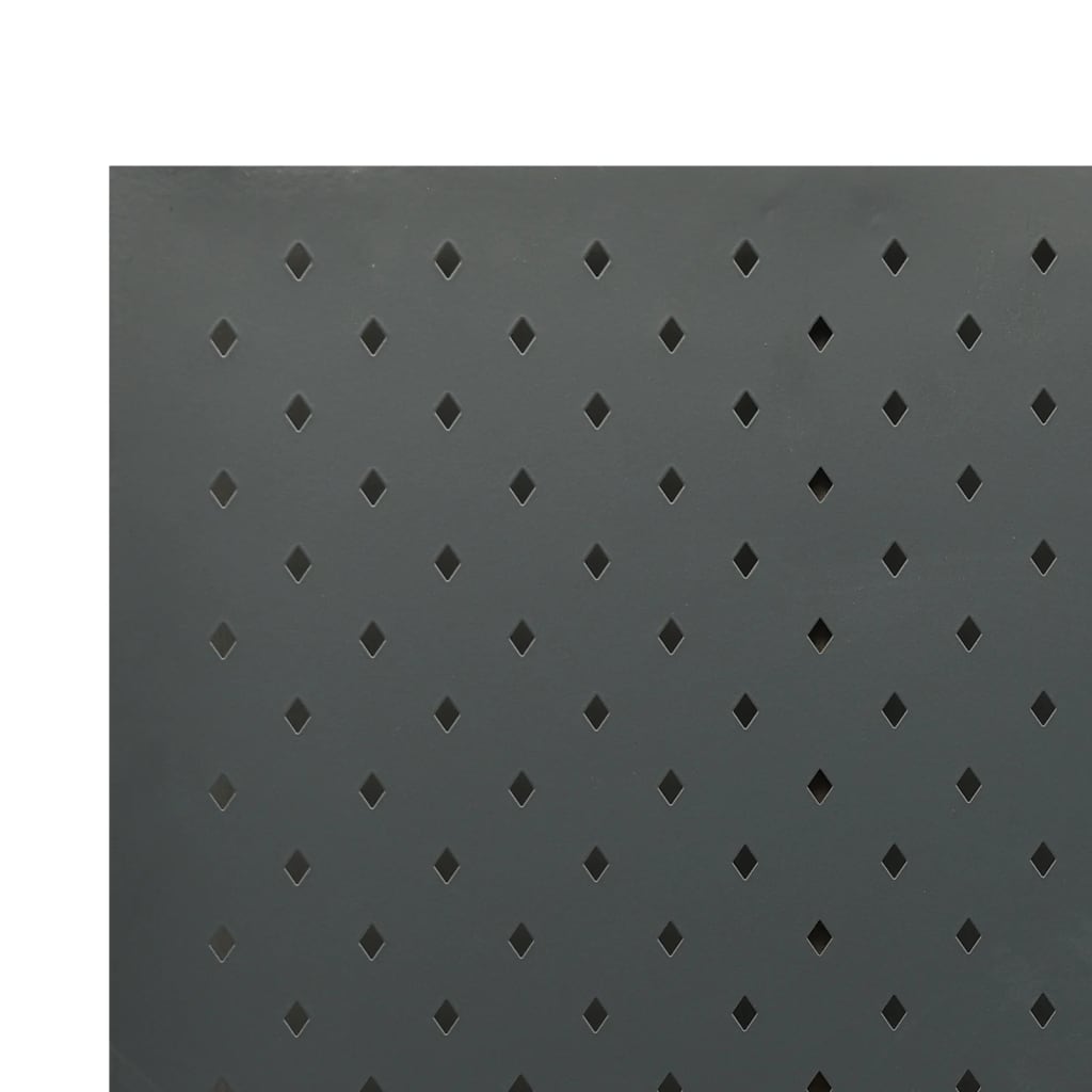Romdeler 5 paneler 2 stk antrasitt 200x180 cm stål