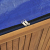 Hageboks 150x50x55 cm heltre teak