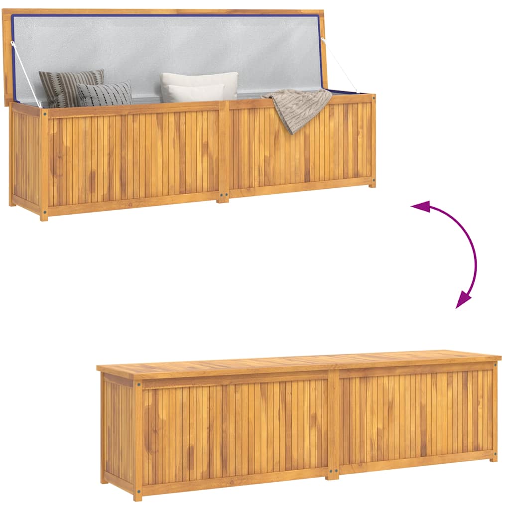 Hageboks 200x50x55 cm heltre teak
