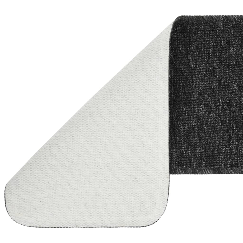 Sklisikre trappematter 15 stk 60x25 cm antrasitt rektangulær