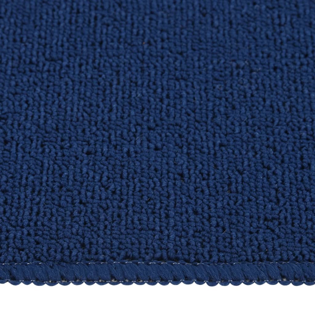 Sklisikre trappematter 15 stk 75x20 cm marineblå rektangulær