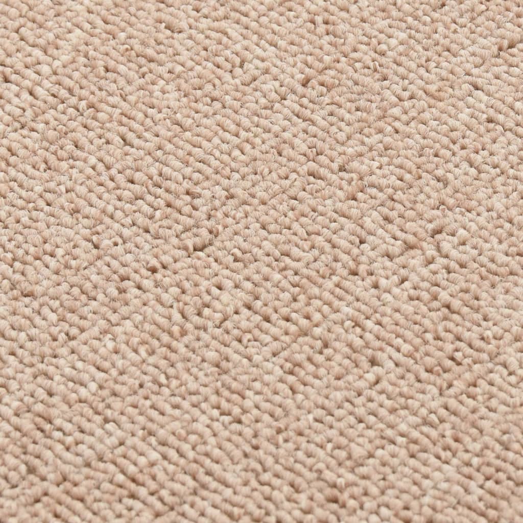 Sklisikre trappematter 15 stk 75x20 cm beige rektangulær