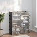 Skostativ svart 94,5x36,5x106 cm PP