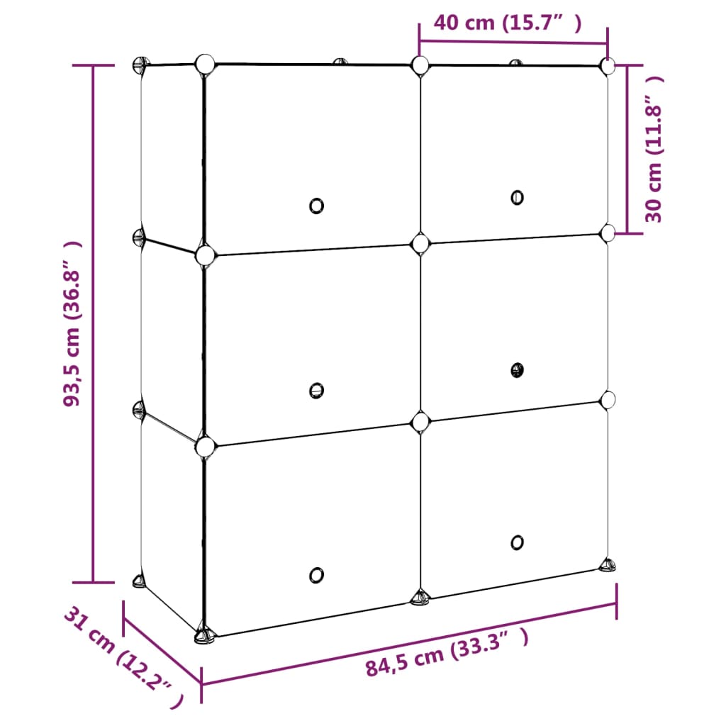 Skostativ svart 84,5x31x93,5 cm PP