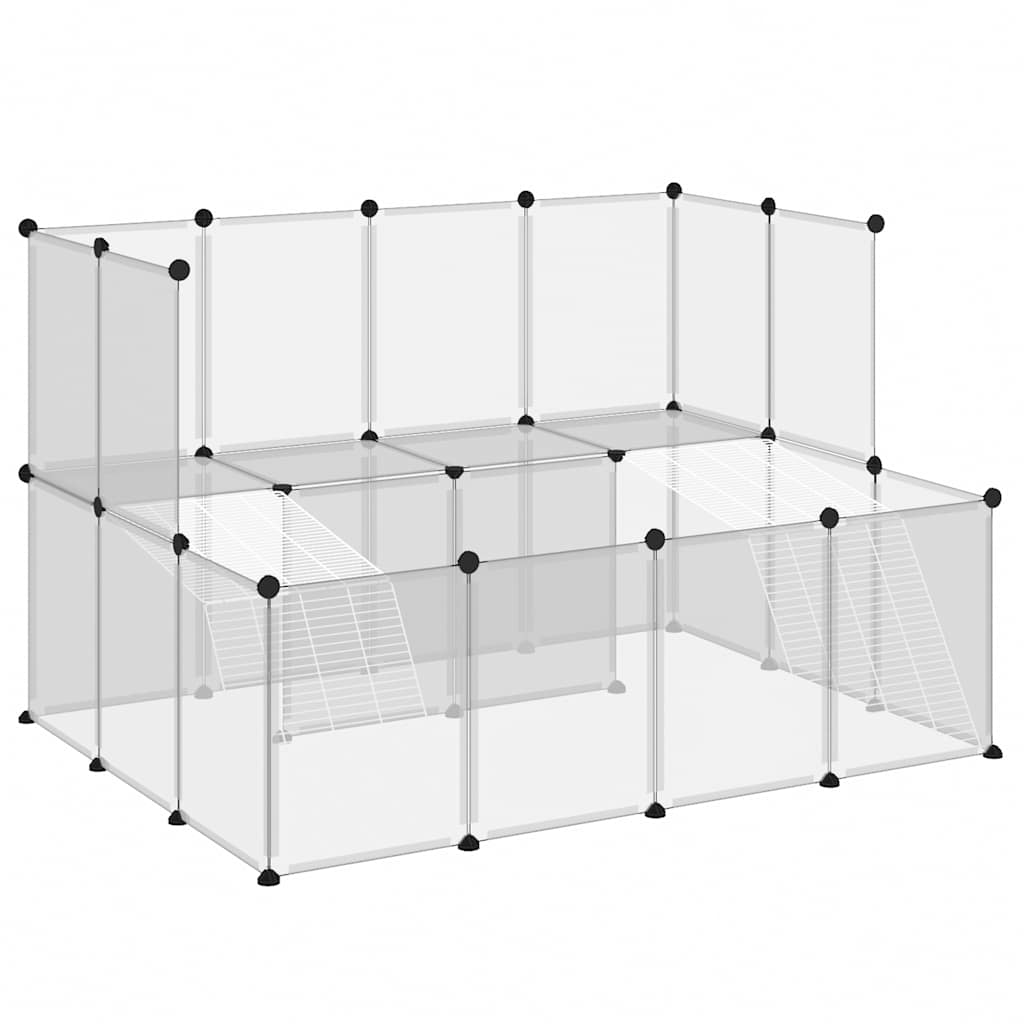 Smådyrbur gjennomsiktig 143x107x93 cm PP og stål