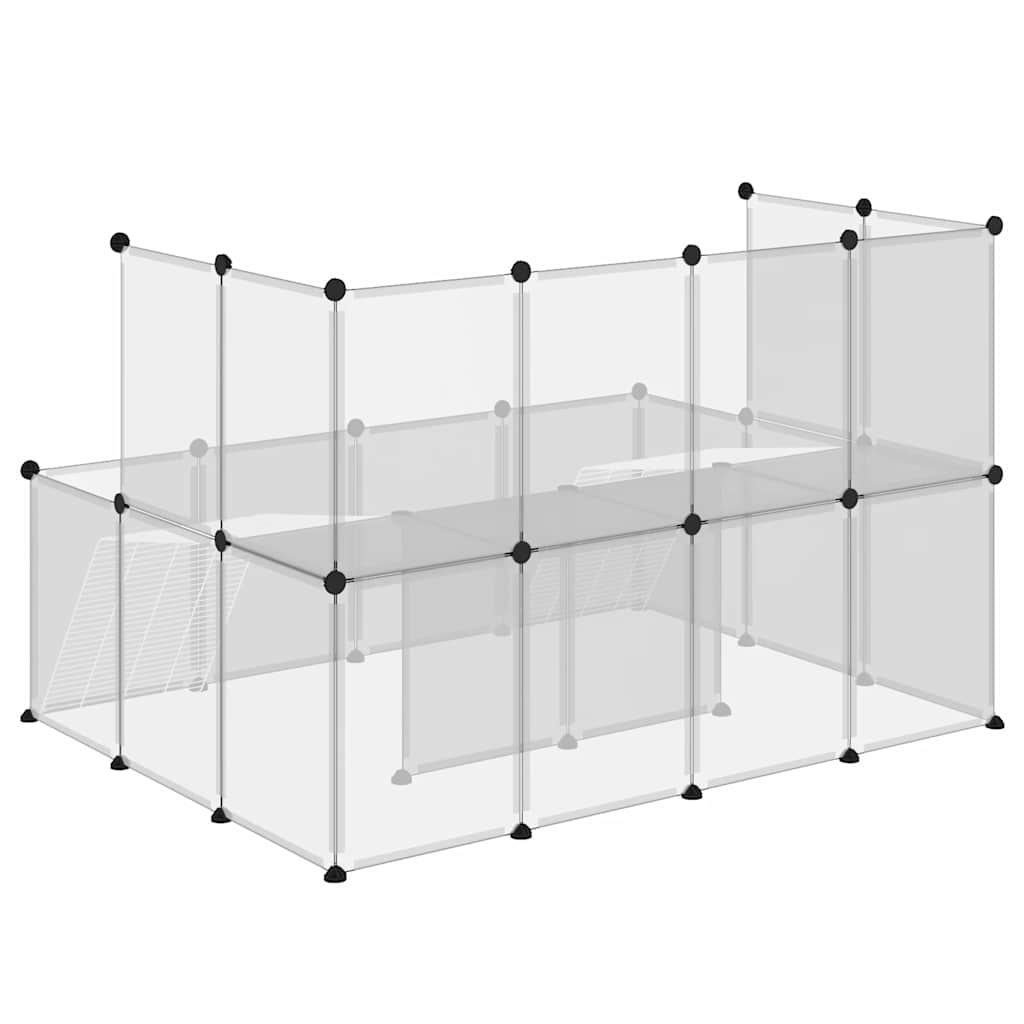 Smådyrbur gjennomsiktig 143x107x93 cm PP og stål