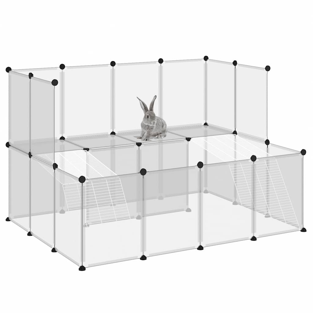Smådyrbur gjennomsiktig 143x107x93 cm PP og stål