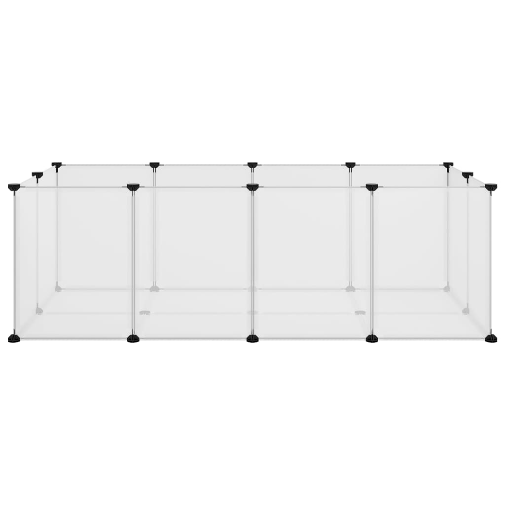 Smådyrbur gjennomsiktig 144x74x46,5 cm PP og stål