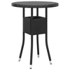 Hagebistrosett 3 deler polyrotting og herdet glass svart