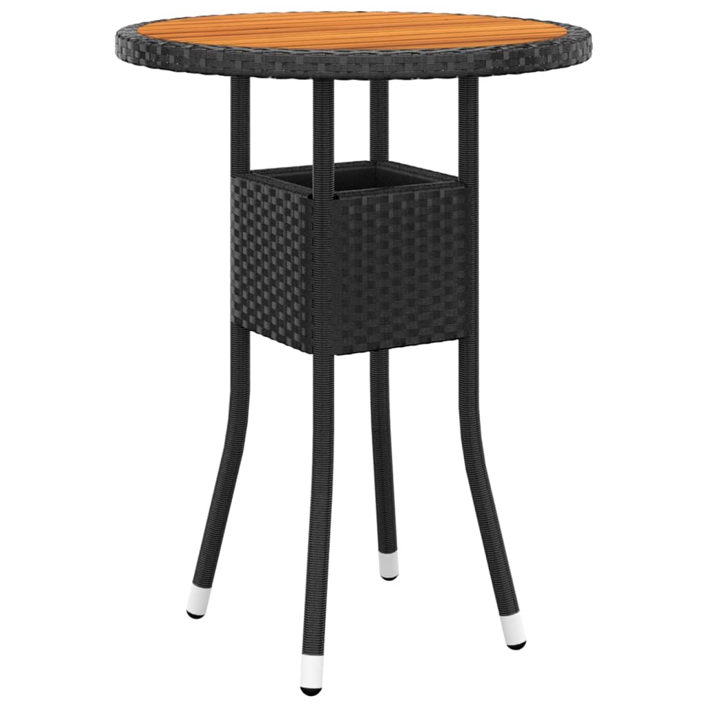 Hagebistrosett 3 deler polyrotting og heltre svart