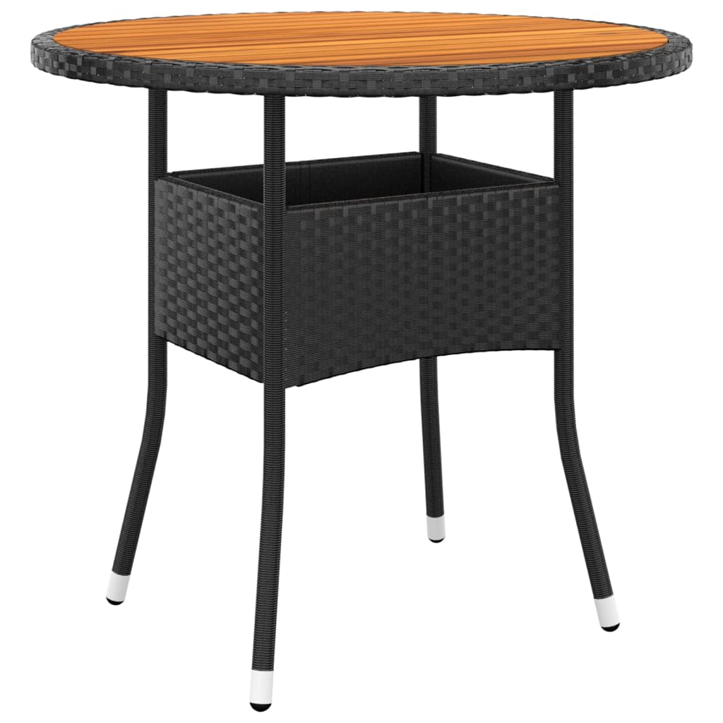 Hagebistrosett 3 deler polyrotting og heltre svart