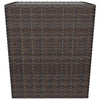 Hagebistrosett 3 deler polyrotting og herdet glass brun