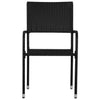 Hagespisestoler 2 stk stablebar svart polyrotting