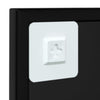 Veggspeil svart 60x60 cm metall