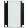 Veggspeil svart 80x60 cm metall