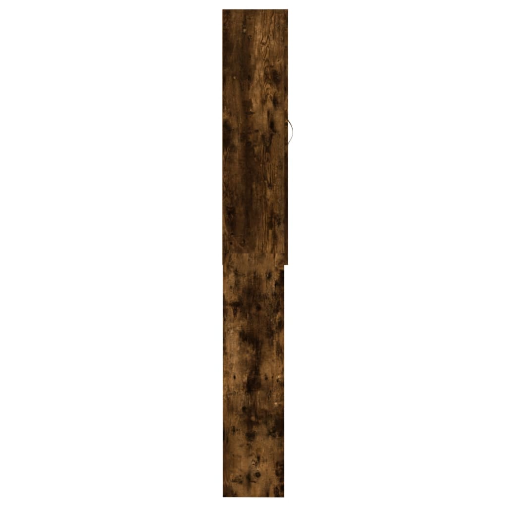 Vaskemaskinskap røkt eik 64x25,5x190 cm