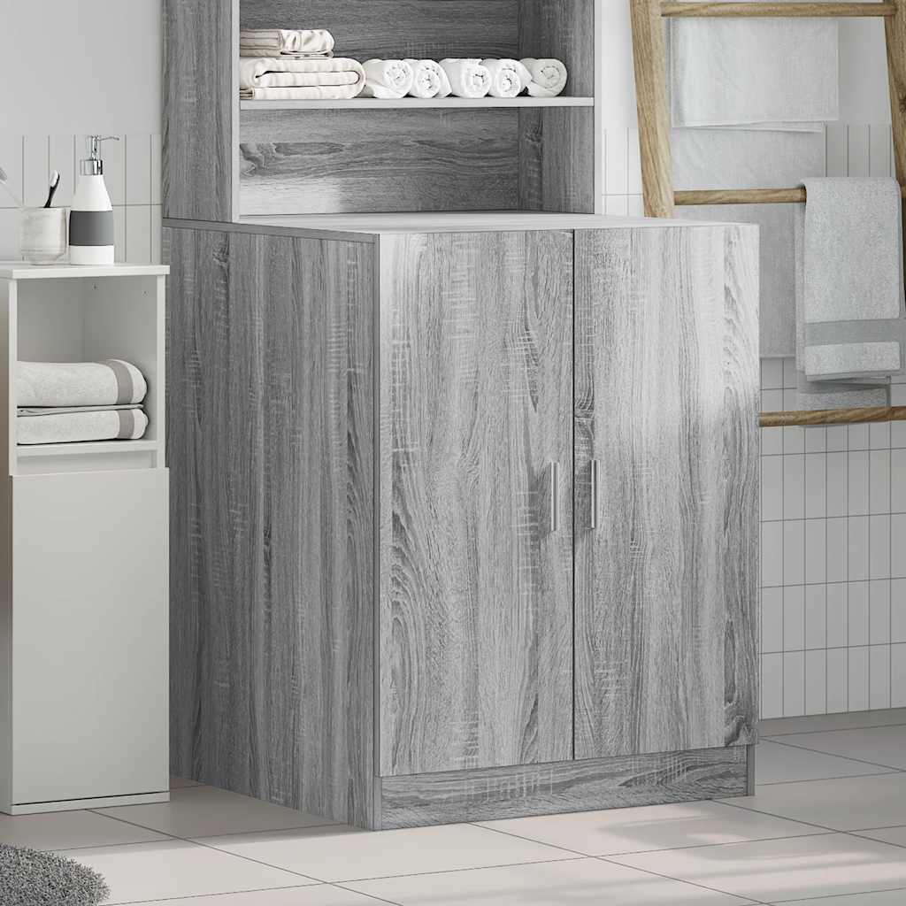 Vaskemaskinskap grå sonoma eik 71x71,5x91,5 cm