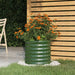 Plantekasse galvanisert stål 40x40x36 cm grønn