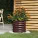 Plantekasse galvanisert stål 40x40x36 cm brun