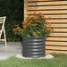 Plantekasse galvanisert stål 40x40x36 cm antrasitt