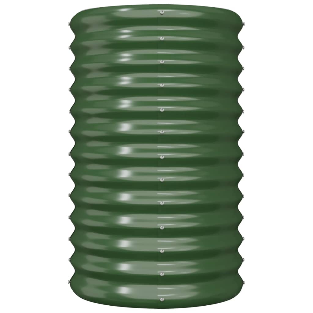 Plantekasse galvanisert stål 40x40x68 cm grønn