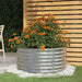 Plantekasse galvanisert stål 80x80x36 cm sølv